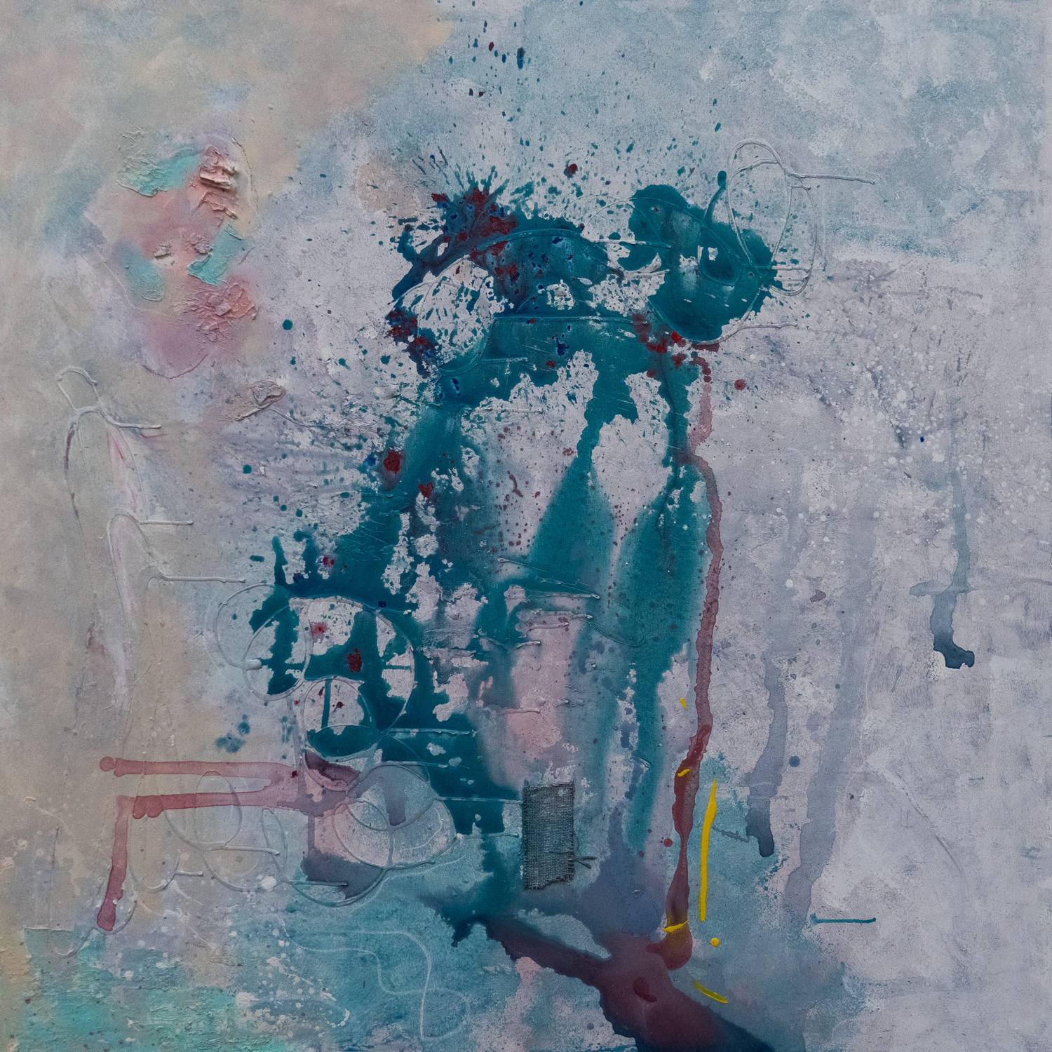 Rad 03, kombinovana tehnika, 130 × 130 cm, 2026