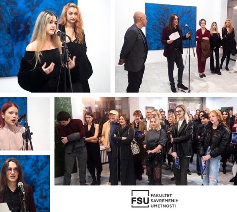 Studenti FSU otvorili izložbu „Tokovi” Đorđa Stanojevića u Galeriji ULUS