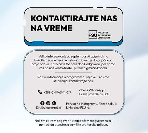 FSU – Kontaktirajte nas na vreme