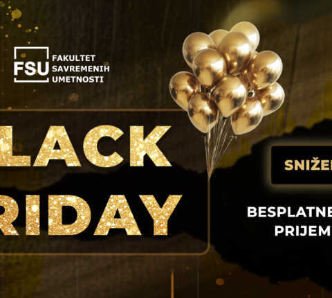 Black Friday i Cyber Monday na Fakultetu savremenih umetnosti – besplatna pripremna nastava za vašu budućnost!