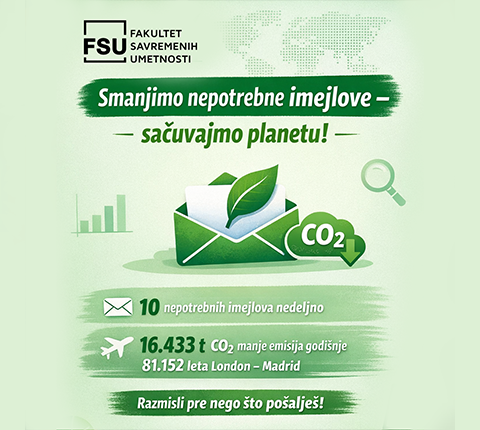 FSU studenti pokreću međunarodnu kampanju „Smanjimo nepotrebne imejlove, sačuvajmo životnu sredinu“