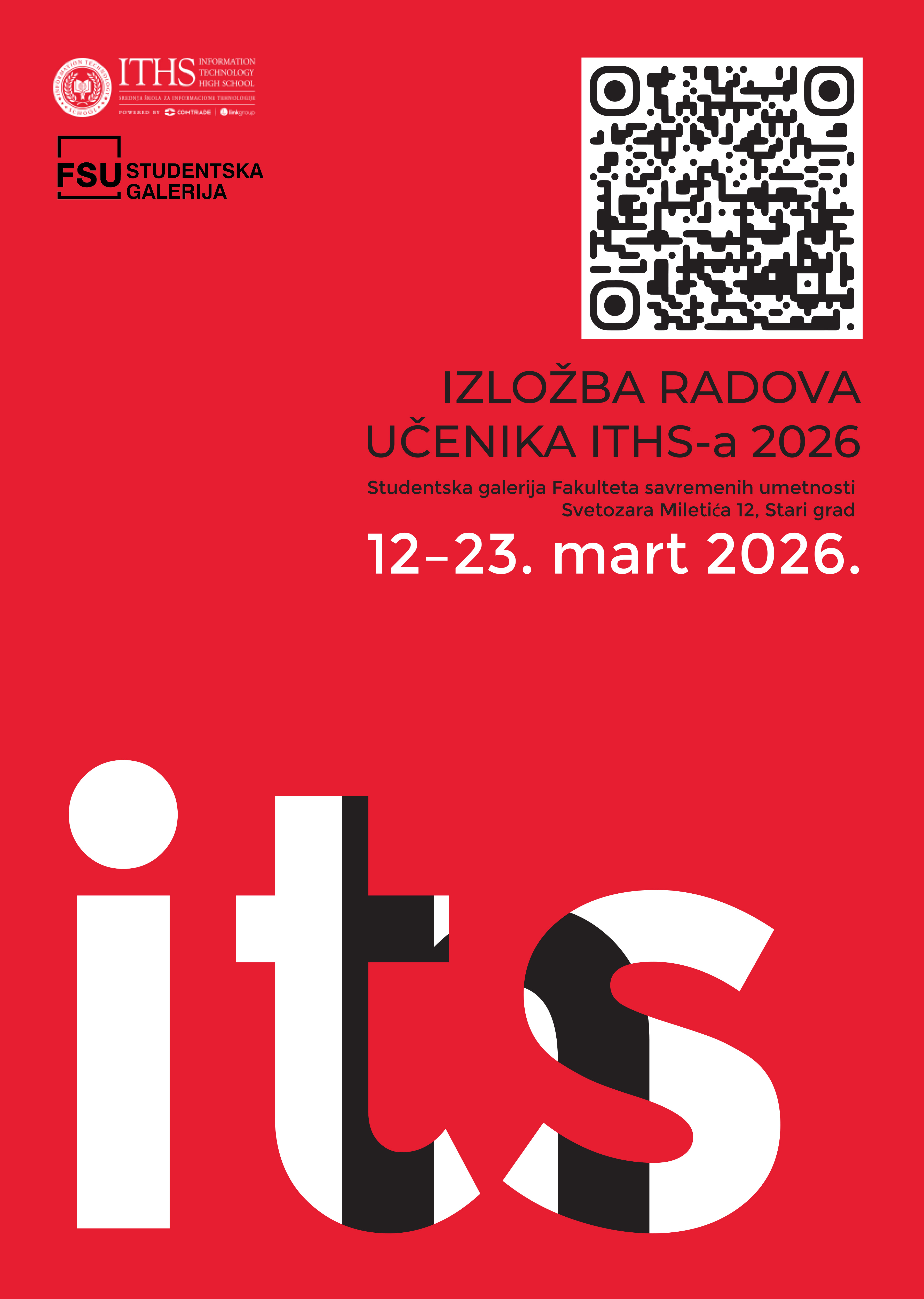Izložba radova učenika ITHS-a 2026 — poster