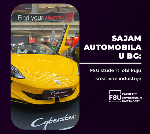 SAJAM AUTOMOBILA U BG: FSU studenti oblikuju kreativne industrije