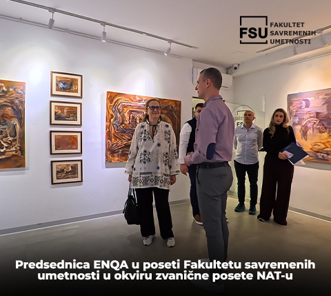 Predsednica ENQA u poseti Fakultetu savremenih umetnosti u okviru zvanične posete NAT-u