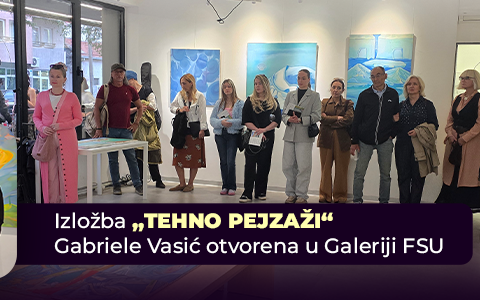 Izložba „Tehno pejzaži“ Gabriele Vasić otvorena u Galeriji FSU