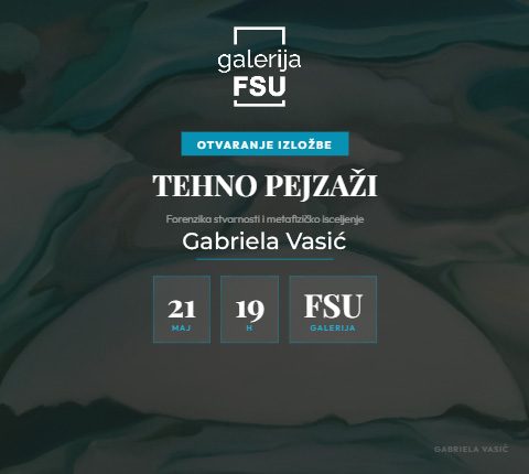 Otvaranje izložbe Gabriele Vasić u Galeriji FSU 21. maja