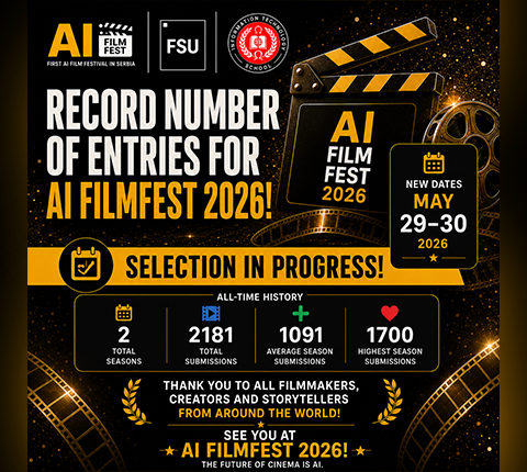 RECORD NUMBER OF ENTRIES FOR AI FILMFEST 2026!