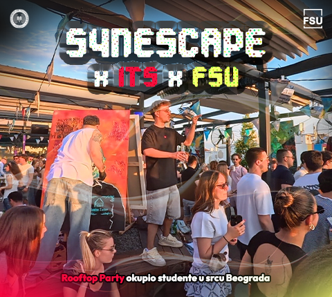 SYNESCAPE x ITS x FSU Rooftop Party okupio studente u srcu Beograda