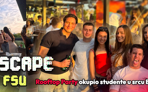 SYNESCAPE x ITS x FSU Rooftop Party okupio studente u srcu Beograda