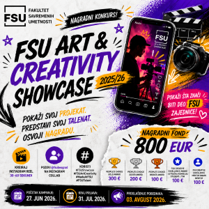 Nagradni konkurs: Počeo je FSU ART & CREATIVITY SHOWCASE 2025/26