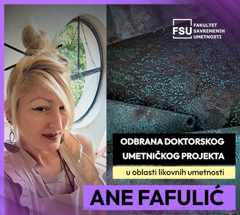 Uspešno odbranjen doktorski umetnički projekat Ane Fafulić