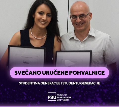 Svečano uručene pohvalnice studentima generacije i studentu generacije