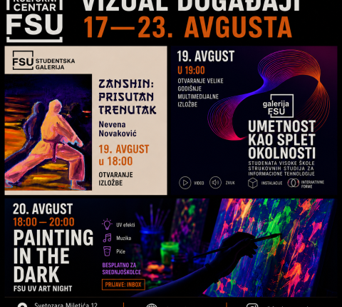 NEDELJA VIZUELNIH DOGAĐAJA U FSU KULTURNOM CENTRU 🎨✨