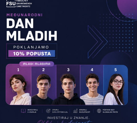 Mladi mladima: 10% popusta za upis na FSU povodom Međunarodnog dana mladih