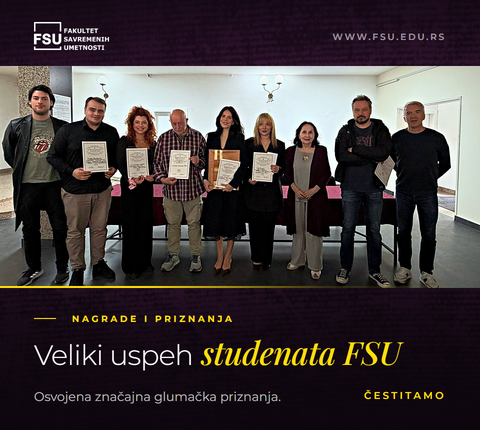 Veliki uspeh studenata FSU – osvojena značajna glumačka priznanja