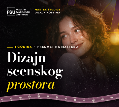 Dizajn scenskog prostora na masteru Dizajn kostima 