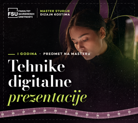 Tehnike digitalne prezentacije na masteru Dizajn kostima