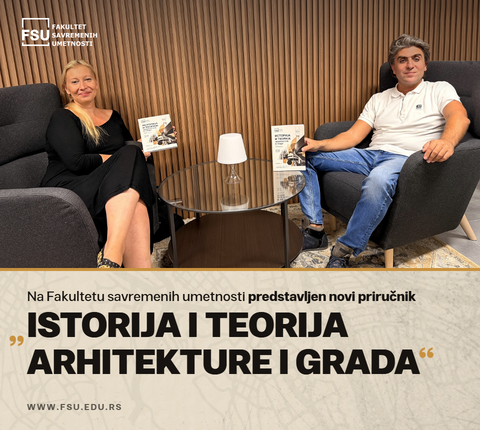 Na Fakultetu savremenih umetnosti predstavljen novi priručnik „Istorija i teorija arhitekture i grada“