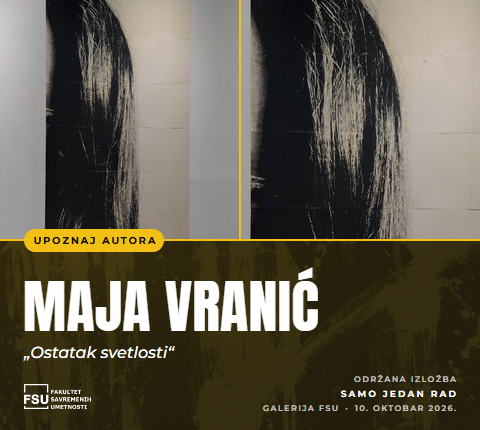 Održana izložba „SAMO JEDAN RAD“ – Upoznaj autora Maju Vranić